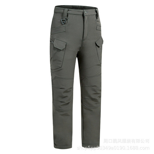 Factory Direct Sale IX7 Fleece Pants, Softshell Pants, Outdoor Hiking Pants, Waterproof Windproof Warm Fleece Pants