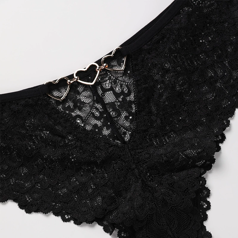 Black sexy trousers, comfortable lace pants, plus size, mid rise