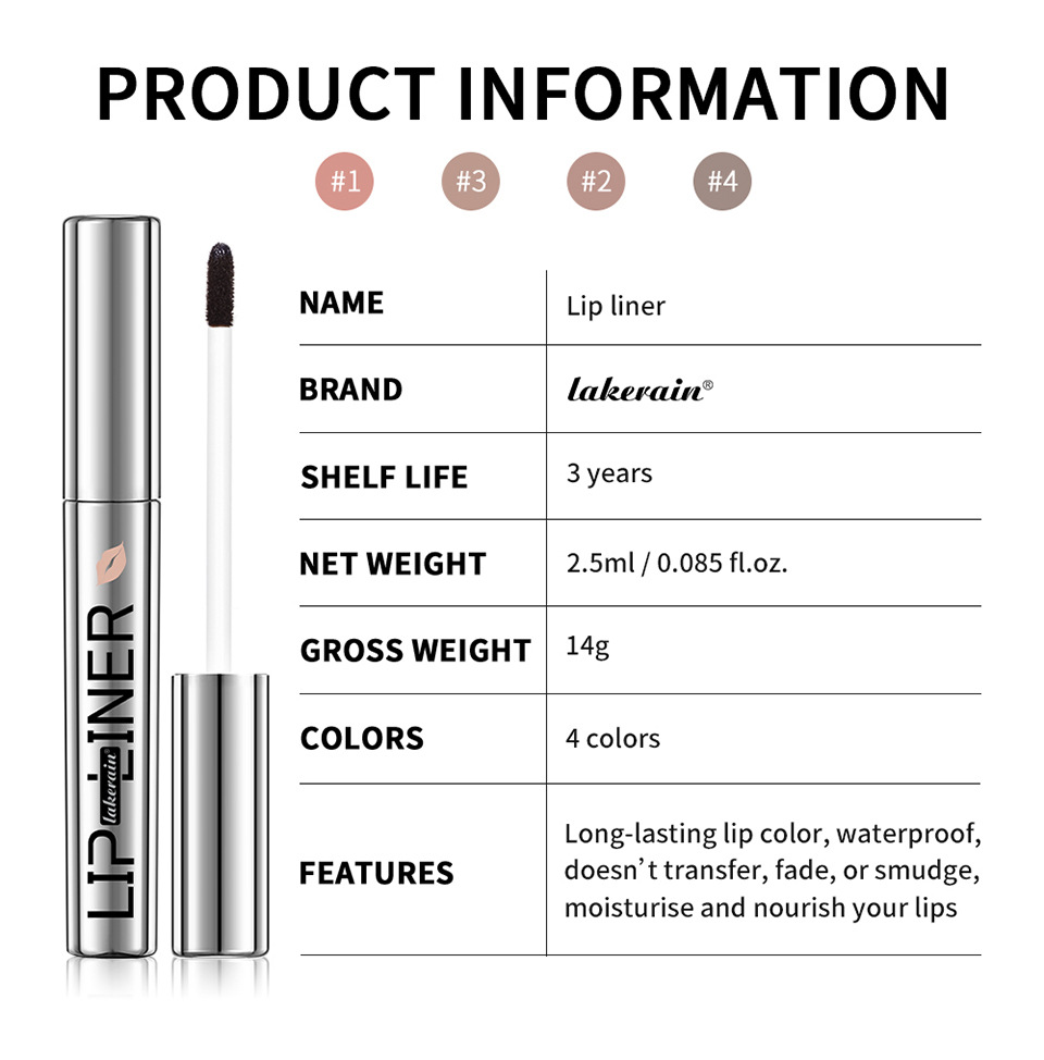 lakerain tear lip liner pen is not prone to smudging and coloring lip liner pen undefined