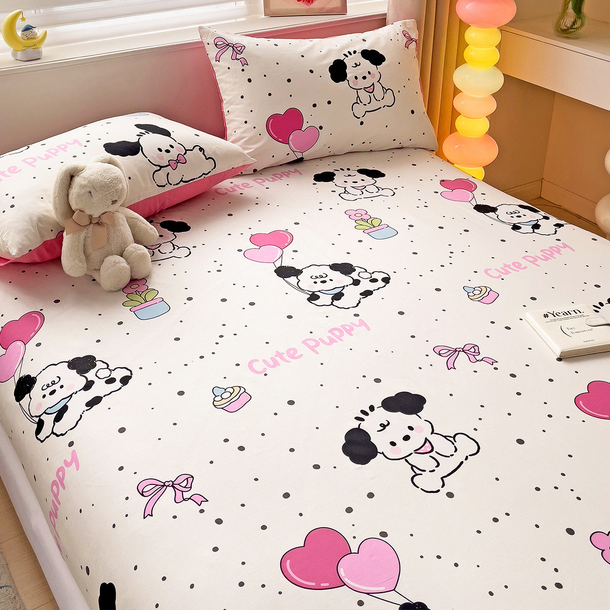 Cachorro blanco y negro