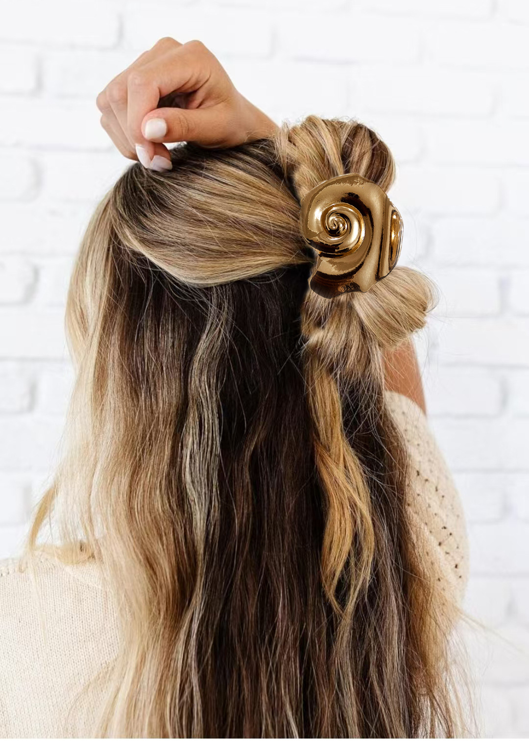 Alloy Material Starfish, Conch, Shell Pattern All Seasons Season Casual Elegant Lady Women's Starfish Conch Shell Alloy Plating Hair Claws
