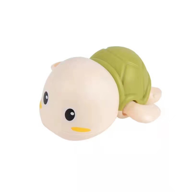 Nuevo bebé baño bebé Cadena de natación pequeña tortuga jugando agua juguete niños baño TikTok agua pulverizada pequeño pato