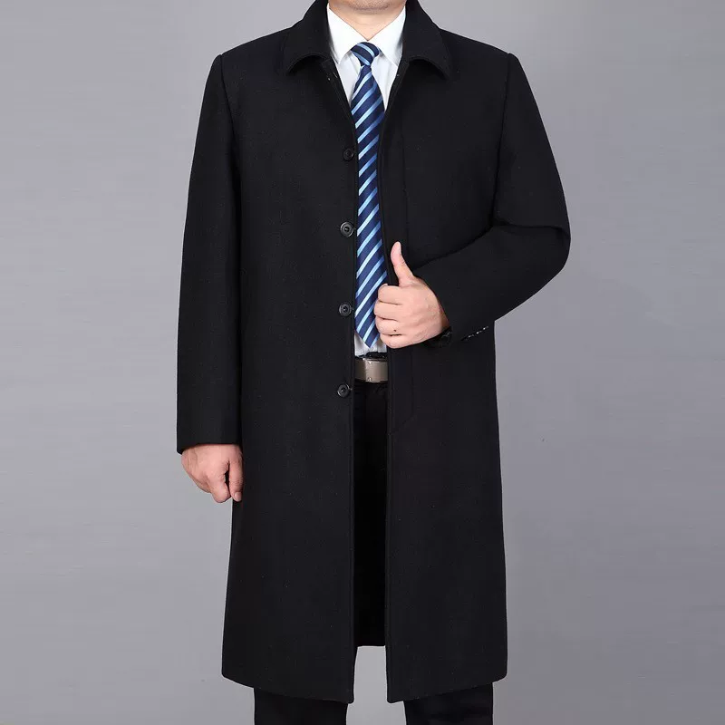 Осеннее шерстяное пальто, trench coat