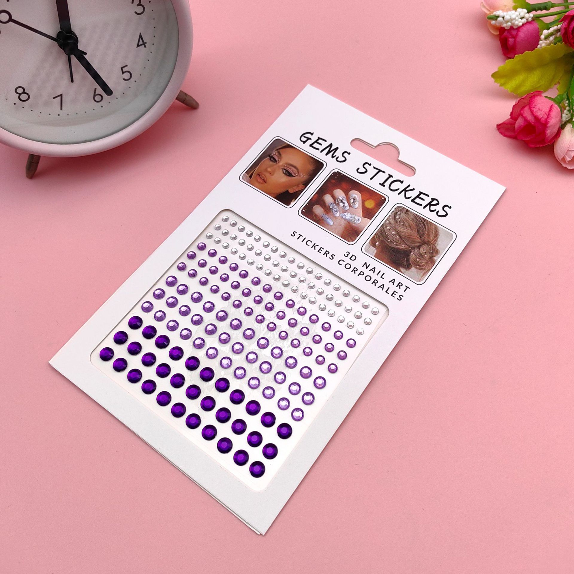 Pegatinas de diamantes para maquillaje de ojos, perlas faciales, pegatinas infantiles para escenario, diamantes de imitación para esquina de ojos y cara, pegatinas para la frente, decoración de uñas.