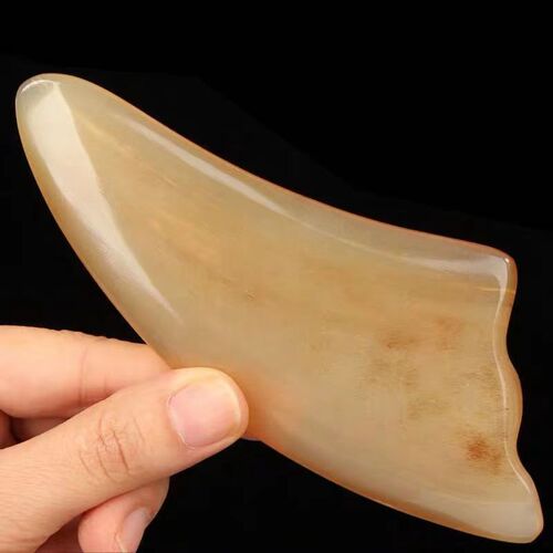 Cow horn scraping board, facial exclusive resin face scraping board, meridian scraping beauty stick, meridian scraping sheet 