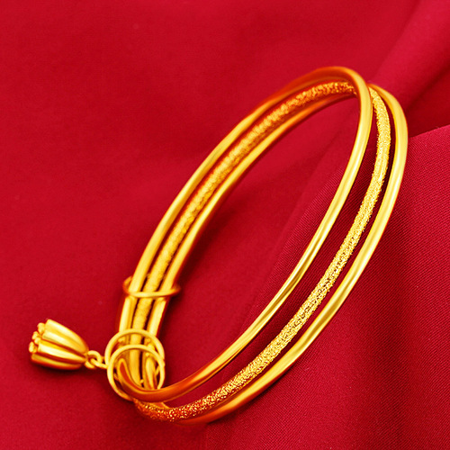 Gold store same style three lives three worlds bracelet for women Vietnam sand gold fine sand circle fashion versatile two worlds happy bracelet wholesale