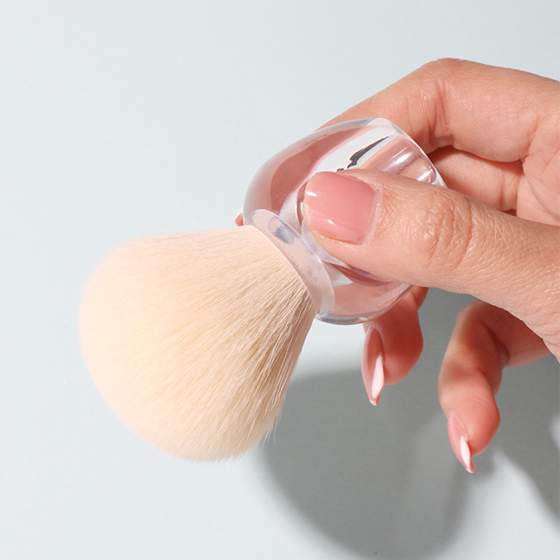Nuevo polvo de uñas cepillo único polvo suelto rubor cepillo polvo belleza maquillaje cepillo novato belleza herramientas en forma de manzana