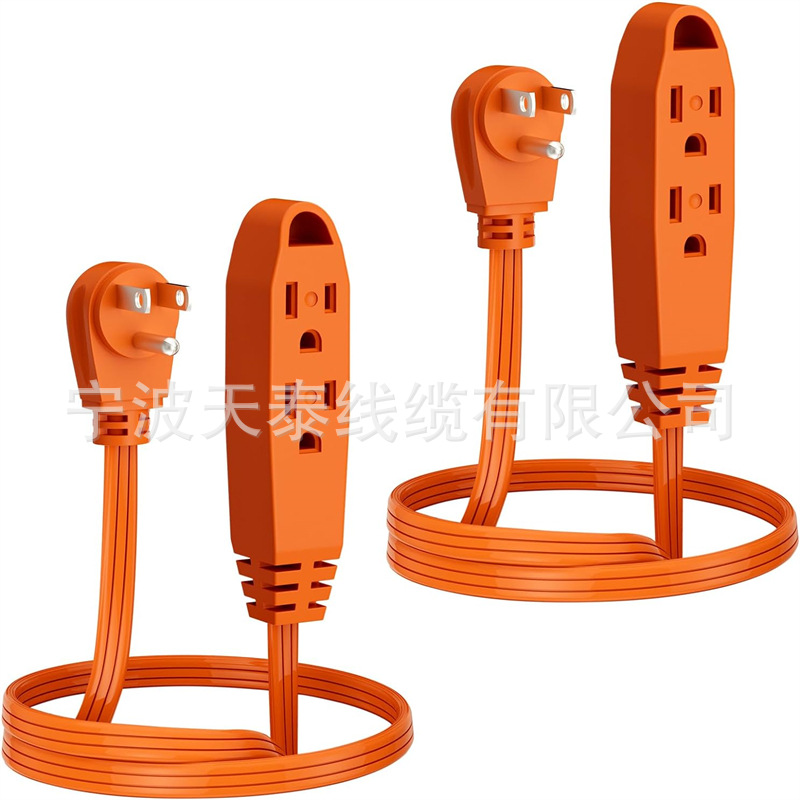 3 插座延长线 2 件装 - 三线接地多插座