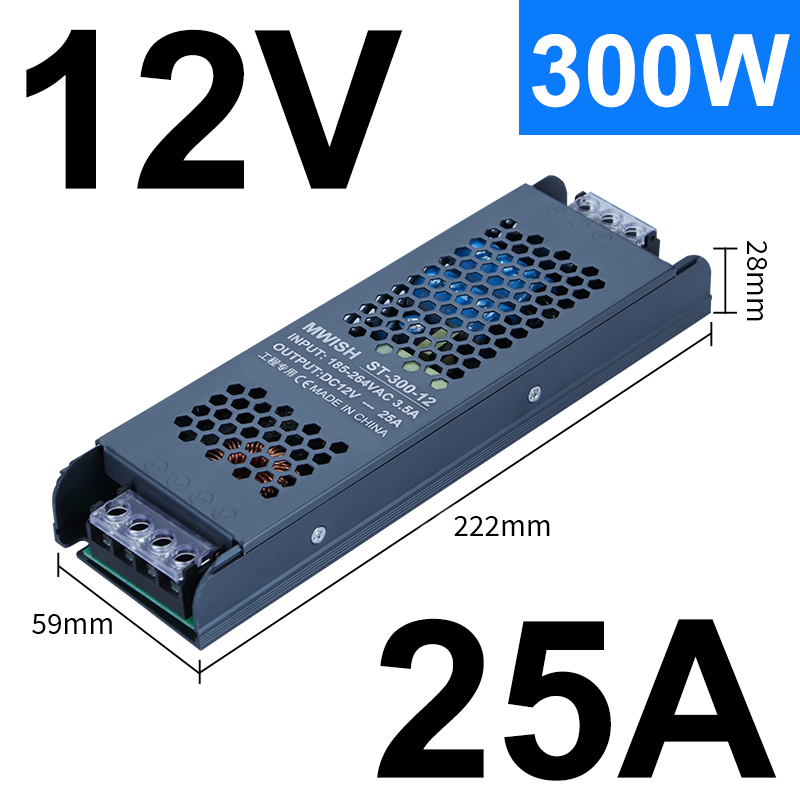 220V a bajo voltaje 12V24V transformador de lámpara Mingwei caja de lámparas de cartón publicitario DC Black King Kong interruptor de alimentación