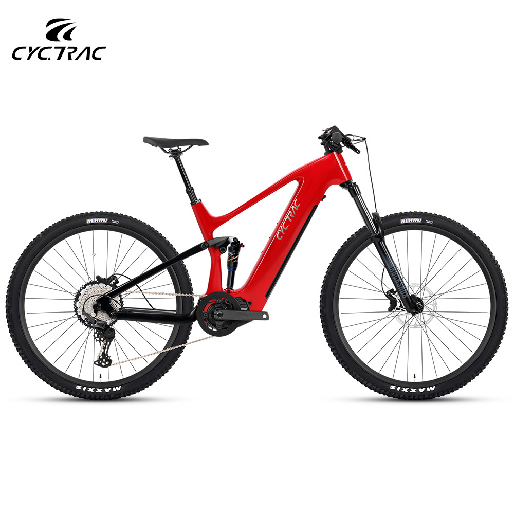 EM10 asistido eléctrico bicicleta de montaña marco de fibra de carbono de cola suave M510 motor central de ocho direcciones a prueba de choques de carretera image 6