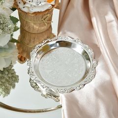 IYR7金屬餐具小碟子復古香薰銀色托盤首飾品甜品蛋糕盤ins風擺拍