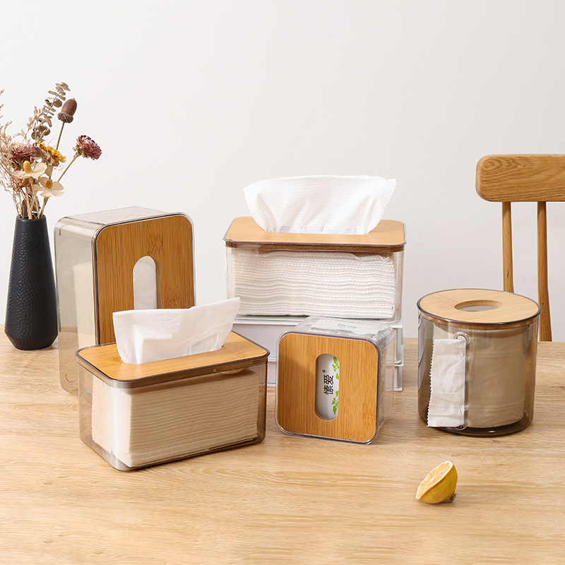 Nordic transparent tissue box simple creative tissue box home living…
