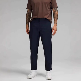 lulu款男弹力商务休闲运动裤Relaxed-Tapered 加绒宽松长裤7223