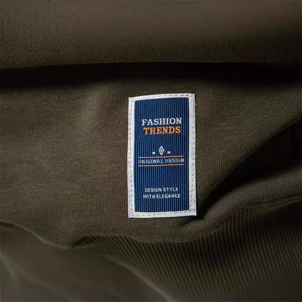 2024 Herbst neuer europäischer lässiger Hoodie lockerer einfarbiger Rundhals-Trendpullover für Herren_voghion.com