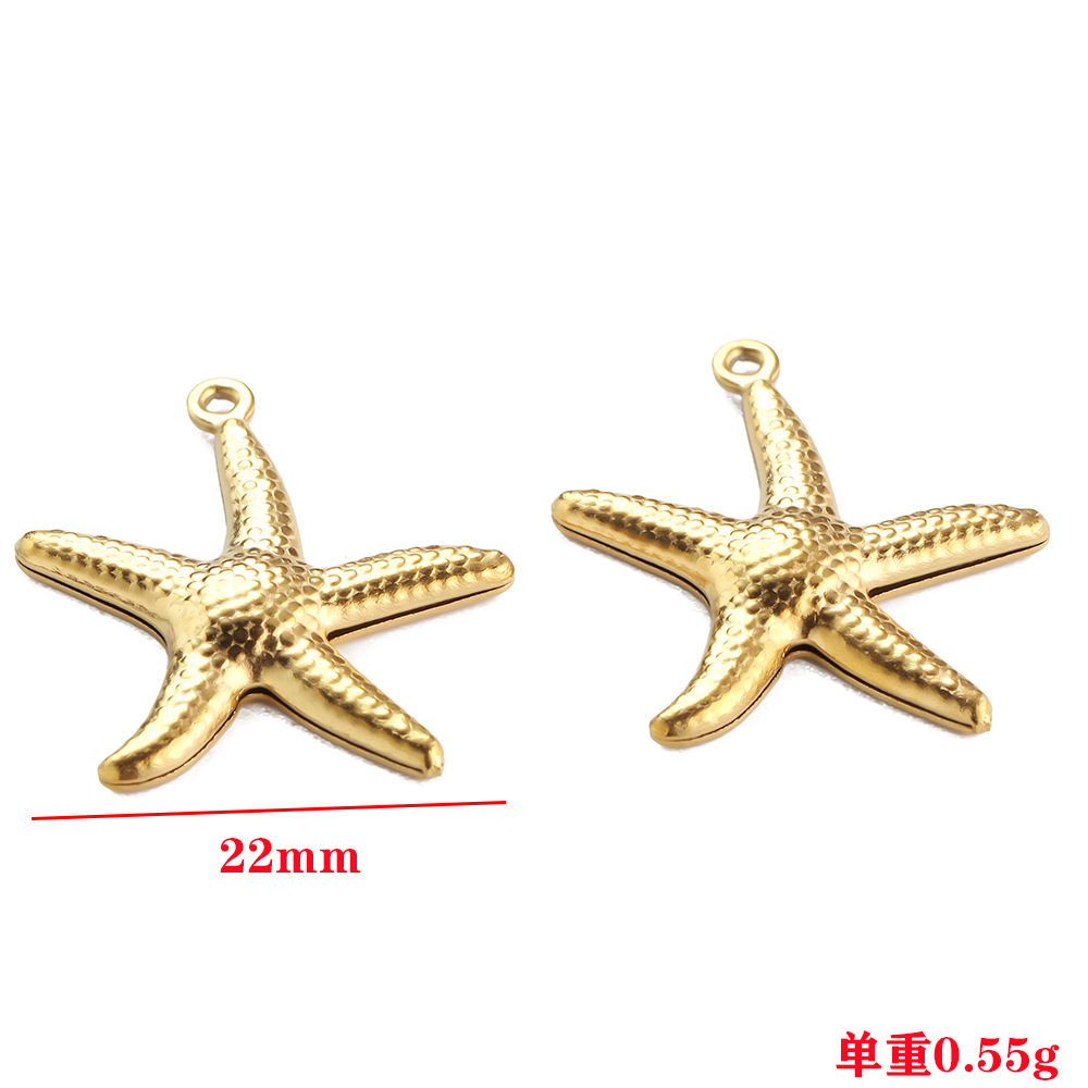 Pendant Classification 1 Piece 304 Stainless Steel Starfish Pendant