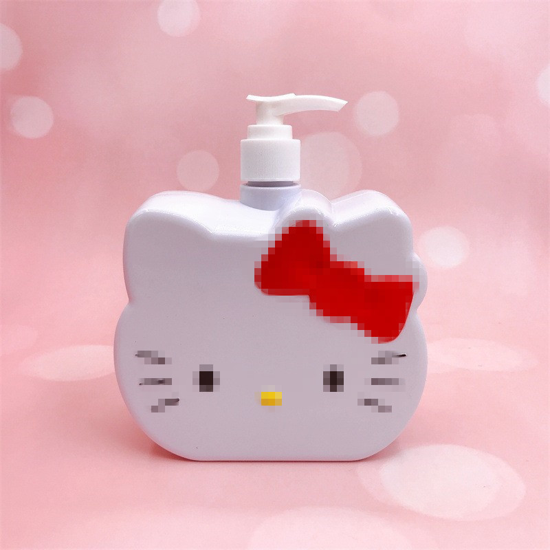 고양이 캐릭터 펌프 디스펜서 750ml 샴푸 바디워시 손세정제 소분 용기