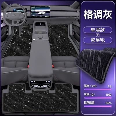Available in Multiple Colors — Modelə uyğun ayaqaltı - stylish-gray-single-layer-foot-mat-starry-blanket
