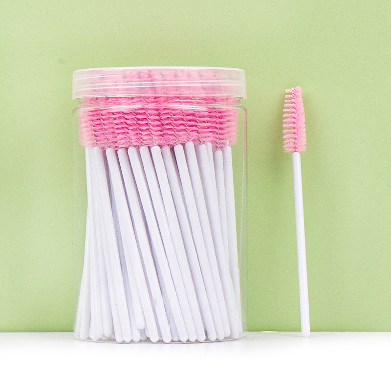 Venta al por mayor desechables barril cepillo de pestañas maquillaje cepillo de maquillaje herramienta portátil espiral pestañas peine rizador de pestañas