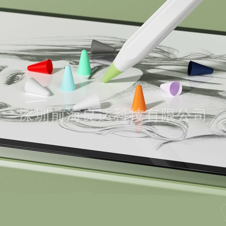Подходит для поколения стилуса Apple Pencil, защитноеcolor наконечник силиконовый для iPad Pencil 1/2 поколения