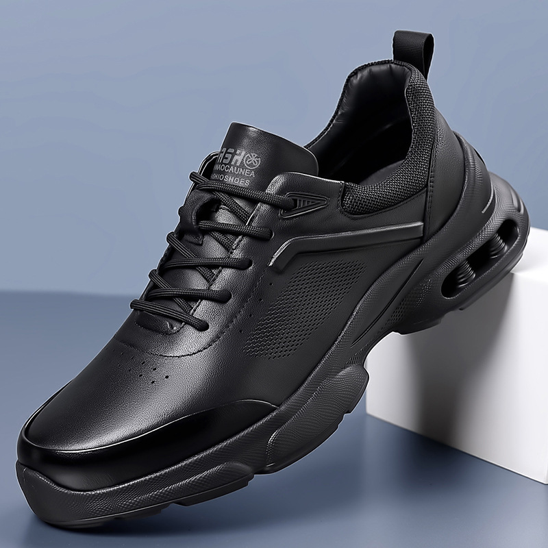 头层牛皮男士正品健步鞋透气户外防水运动休闲鞋舒适轻便跑步鞋