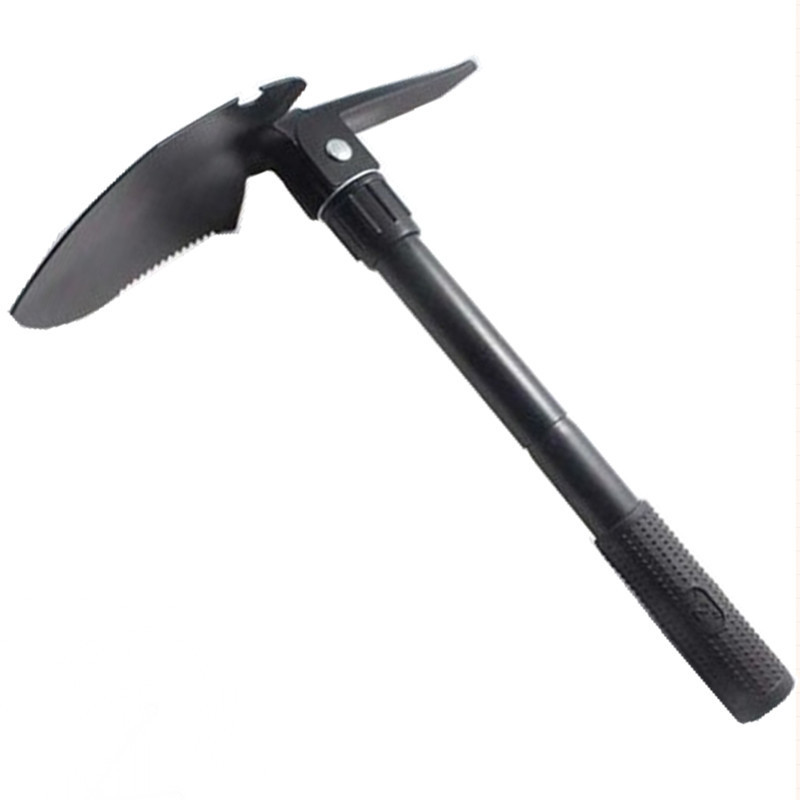 Pala de ingeniero pequeña explosiva pala de exterior pala de campamento cuatro en uno multifunción de autodefensa pesca pico cuadrado plegable