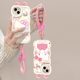 Cute Cat Mimi Ear Doll Lanyard Suitable for Apple 16 Mobile Phone Case 15PRO Double Bracket 14 Niche 13 Silicone X