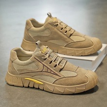 劳保鞋男式秋季新款透气工地干活防滑耐磨休闲运动鞋跨境工装男鞋