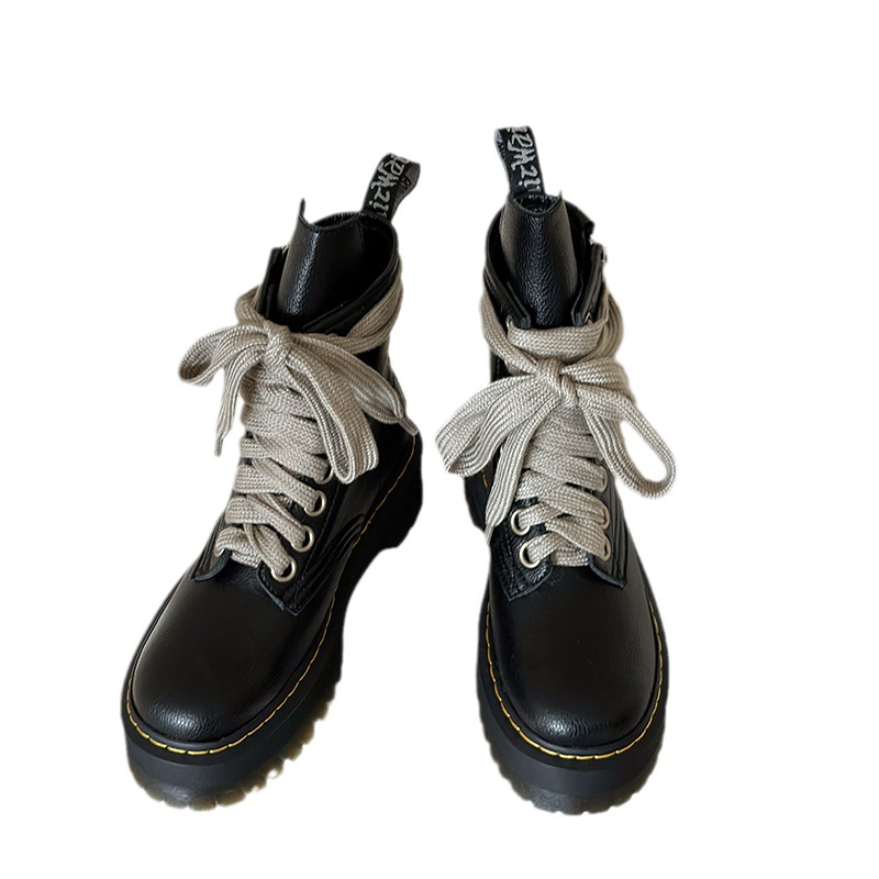 Herbst- und Winteroberbekleidung, runde Zehen, quadratischer Absatz, Autonähte, Motorradstiefel, trendige, coole, hübsche kurze Damenschuhe_voghion.com