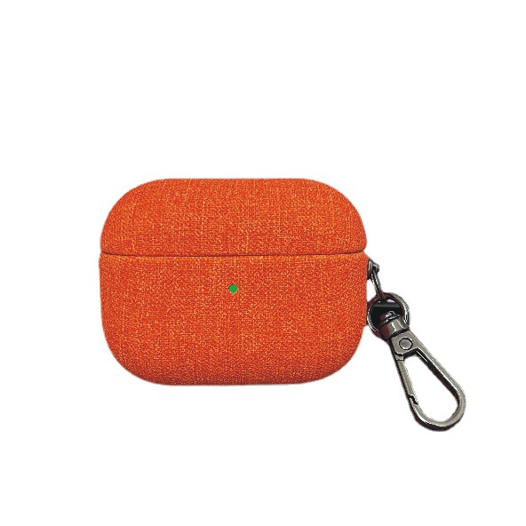 Aplicable a Apple airpodspro2 auricular Bluetooth inalámbrico funda protectora PU patrón de tela todo incluido funda protectora fábrica