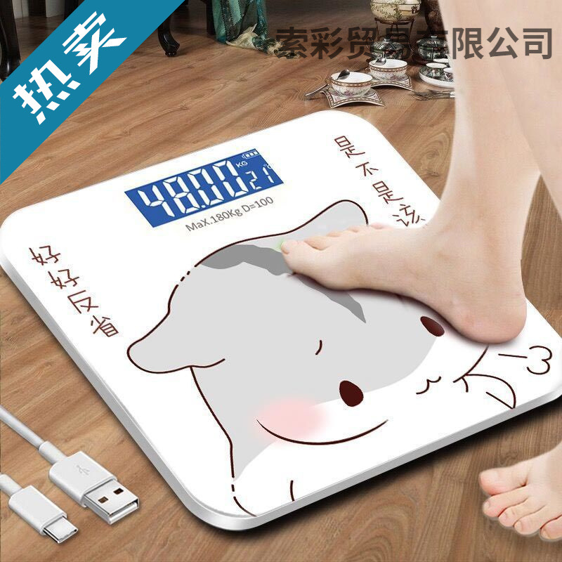 Optional USB Charging Digital Weighing Scale Home Health Scale Human Body Scale Adult Weight Loss Weighing Meter