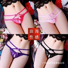 新款内裤女高颜值纯欲风低腰镂空网纱透气性感蕾丝短裤女