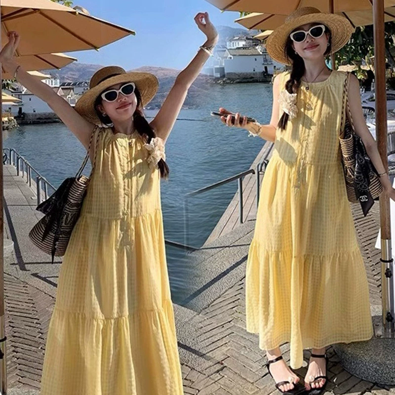 Summer refreshing cute dress for breastfeeding, oversize