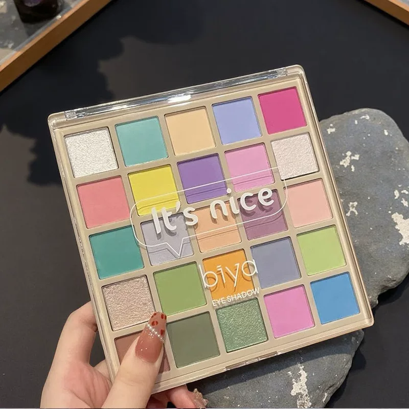 Three dimensional eyeshadow palette, nail sequins, eye shadow, 25 colors, wholesale