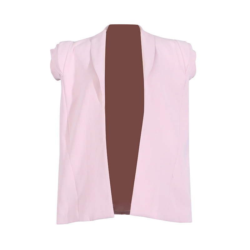 Women's Clothing summer new fashion three dimensional flower design button decoration high end shawl small suit jacket for women_voghion.com