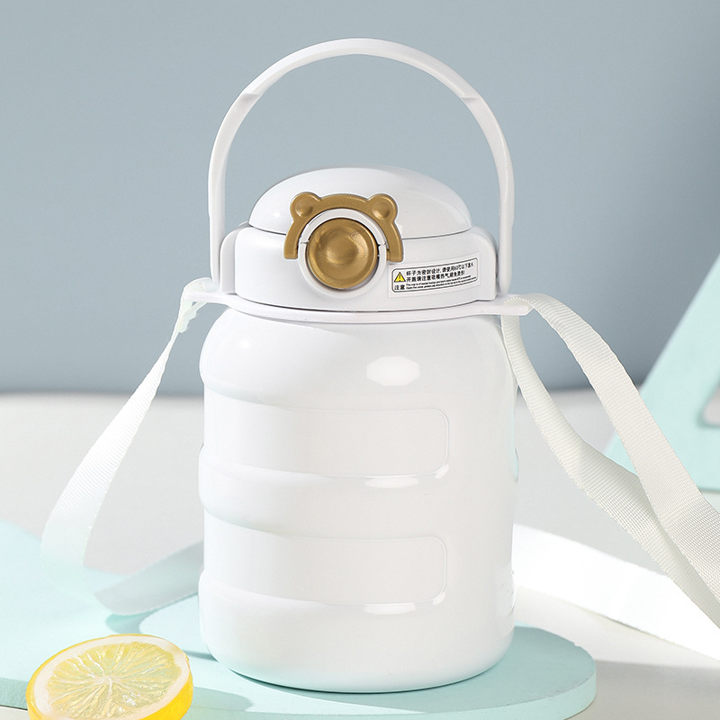 Botella deportiva de vacío aislada de gran capacidad, de acero inoxidable 316 de grado alimenticio, moderna, para estudiantes y niños, con gran capacidad, al por mayor.