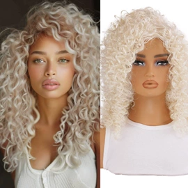 假发长卷发;假发短卷发;长直发假发