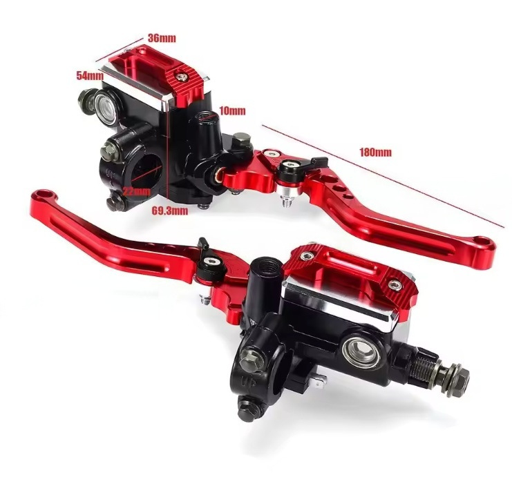 Motorcycle Modification Accessories Cnc Golden Prince Brake Pump 22mm Hydraulic Brake Pump Assembly Modified Left and Right Double Pumps