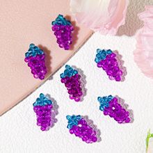 手工编织葡萄玻璃珠水晶珠服饰饰品配件葡萄diy手作耳环头饰批发