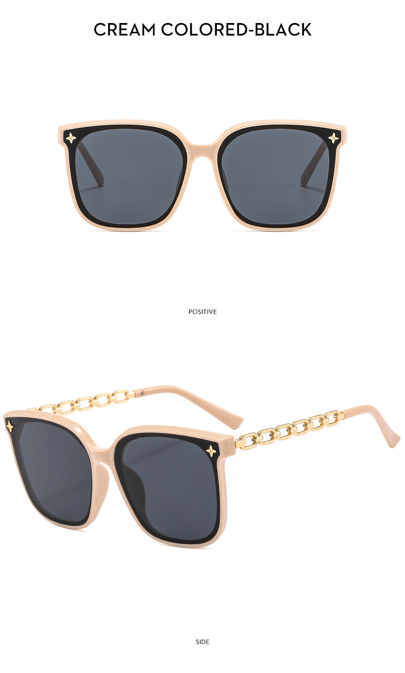 Damen Sonnenbrille Mit Großem Rahmen Für Optimalen Sonnenschutz_voghion.com
