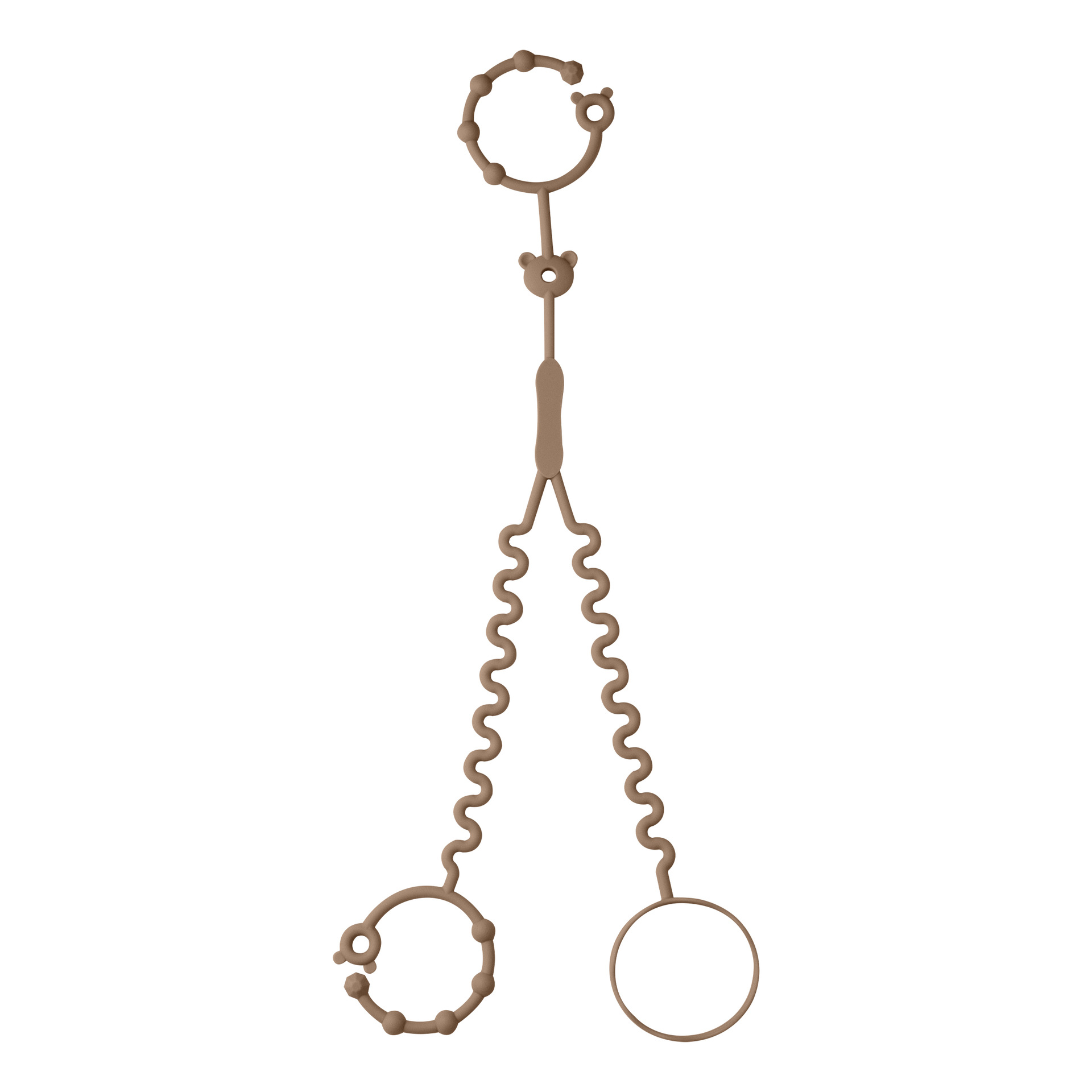 Cadena de silicona 2 en 1 para chupete y taza de bebé