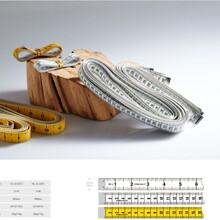 双面裁缝彩色软皮尺一米五英寸尺三围量衣卷尺腰围尺子 皮尺