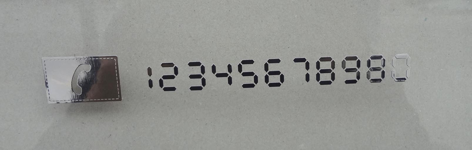 Venta al por mayor tamaño pequeño flauta Metal signo de estacionamiento temporal coche suministros tarjeta de estacionamiento temporal image 3