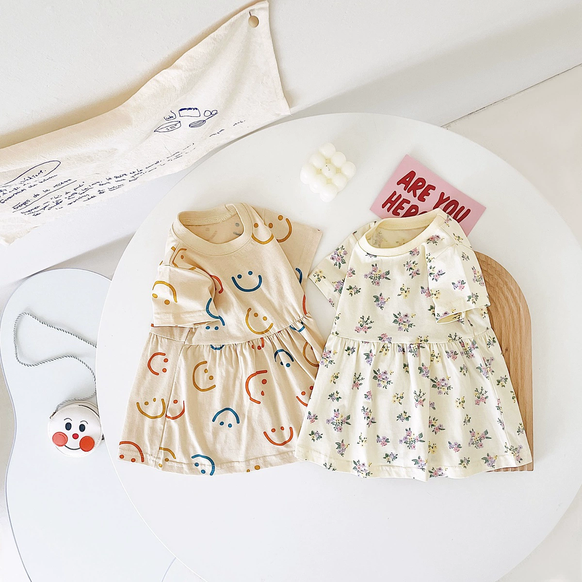 Платье для девочек韩版纯棉婴儿衣服碎花儿童宝宝裙子ins风婴童服装夏季
