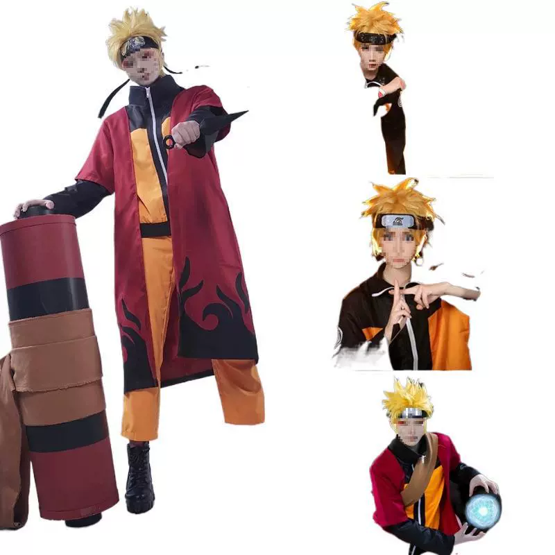 Косплей Naruto — костюм Какаши, Наруто, Гаара, Учиха Саске, Обито, Джирайя (Shippuden)