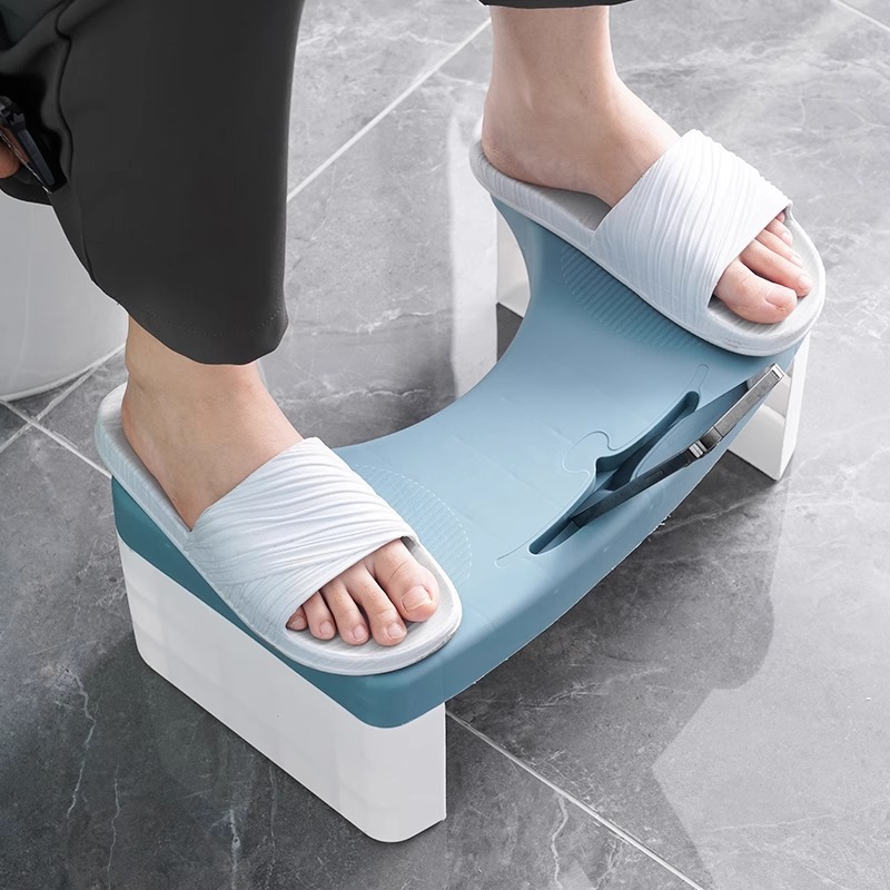 Toilet stool foot stool household thickened bathroom restroom squatting toilet squat pit magic foot stool foot stepping children's stool