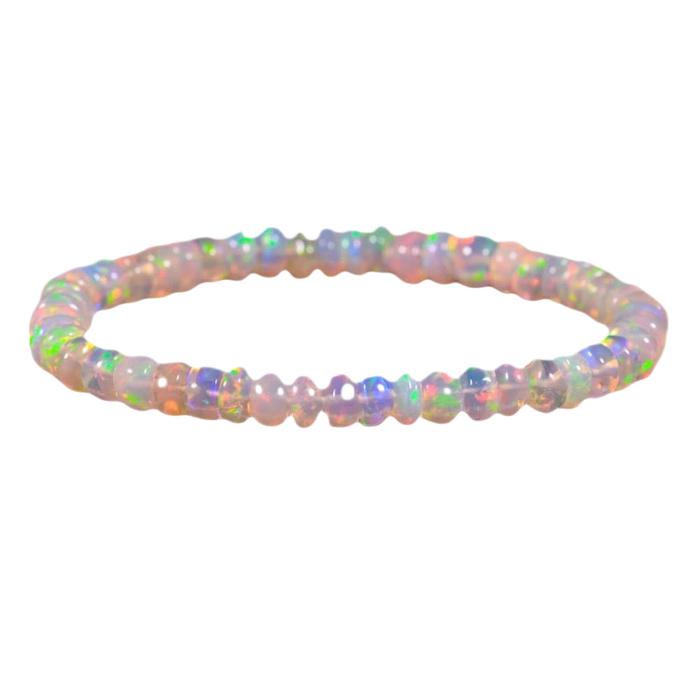 Temu Xiyin Tk Popular Opal Beaded Bracelet Handmade Elastic Cord Wholesale Cross-Border Beads and Crafts