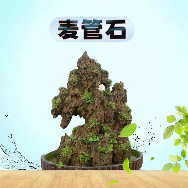 矿山供应景观石麦管石庭院园林造景盆景小摆件 假山石 脉管石奇石