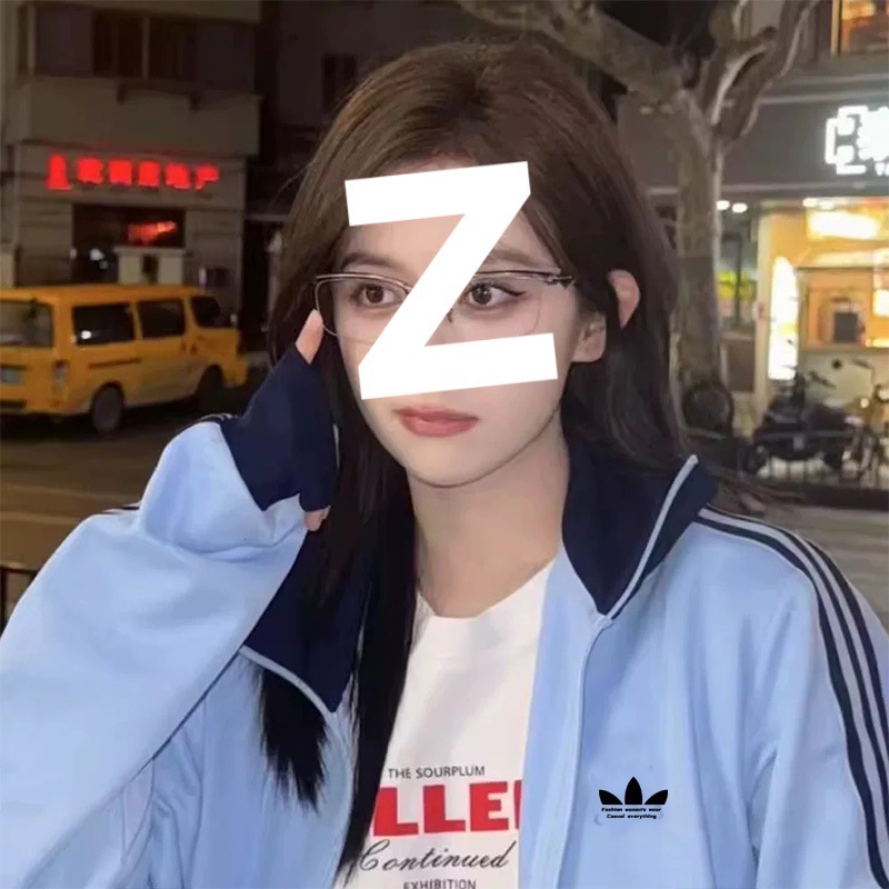 三叶草运动夹克外套男女情侣潮牌户外休闲开衫立领卫衣上衣长袖棉|undefined