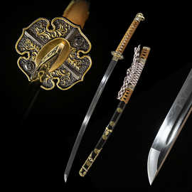 外贸批发日本刀东洋太刀一体长刀覆土烧刃龙泉市刀剑Tachi未开刃