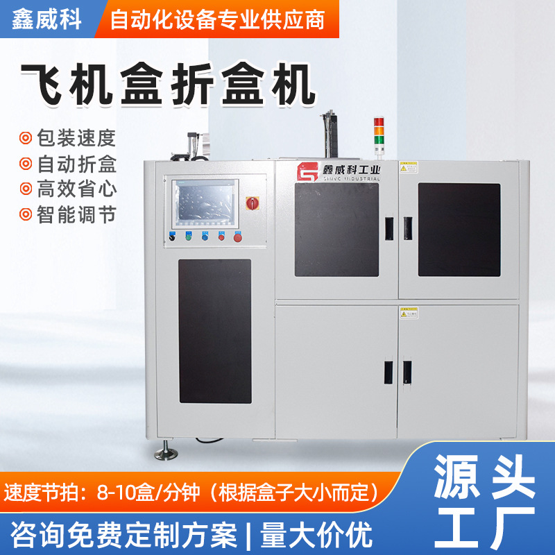 飞机盒折盒机厂家机顶盒纸盒全自动成型机玩具用品包装盒折叠机 机械及行业设备厂家批发实拍高清图